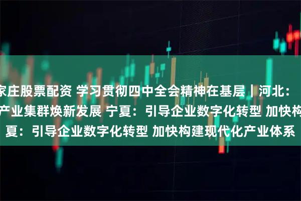 石家庄股票配资 学习贯彻四中全会精神在基层|河北:“共享智造” 推动特色产业集群焕新发展 宁夏:引导企业数字化转型 加快构建现代化产业体系